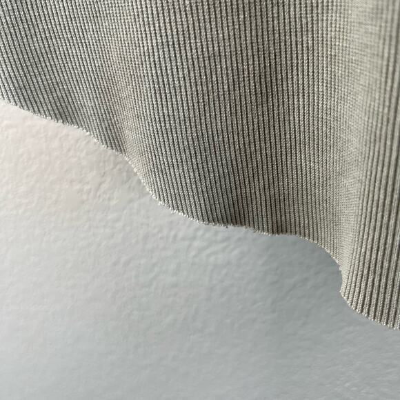 Young Fabulous Broke Stretchy Gray Ribbed Sleeveless Racerback Midi Dress SM/Med - Picture 9 of 12